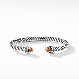 David Yurman Cable Classic Bracelet with Citrine and 14K Gold_5 mm