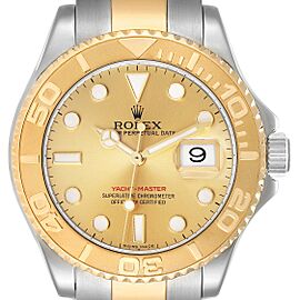 Rolex Yachtmaster Steel Yellow Gold Champagne Dial Mens Watch