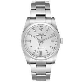 Rolex Oyster Perpetual 36 Silver Dial Steel Mens Watch
