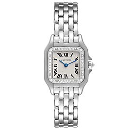 Cartier Panthere Ladies 18k White Gold Diamond Watch