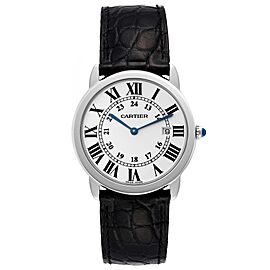 Cartier Ronde Solo Large Silver Dial Steel Unisex Watch