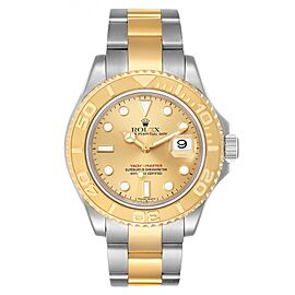Rolex Yachtmaster Steel Yellow Gold Champagne Dial Mens Watch
