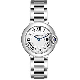 Cartier Ballon Bleu Silver Dial Quartz Steel Ladies Watch