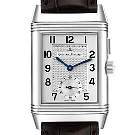 Jaeger LeCoultre Reverso Duo Day Night Dual Time Mens Watch