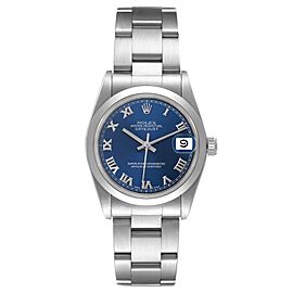 Rolex Midsize Datejust 31 Blue Dial Steel Ladies Watch