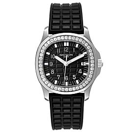 Patek Philippe Aquanaut Steel Black Dial Diamond Ladies Watch