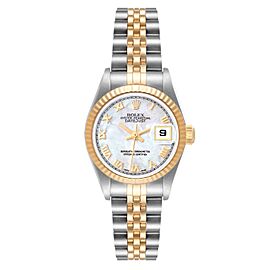 Rolex Datejust Steel Yellow Gold MOP Roman Dial Ladies Watch