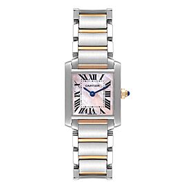 Cartier Tank Francaise Steel Rose Gold MOP Dial Watch