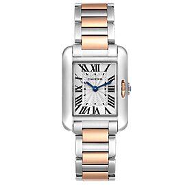 Cartier Tank Anglaise Small Steel Rose Gold Ladies Watch