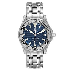 Omega Seamaster Midsize Steel Electric Blue Dial Watch
