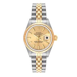 Rolex Datejust Steel Yellow Gold Champagne Dial Ladies Watch