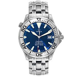 Omega Seamaster Blue Dial Titanium Mens Watch