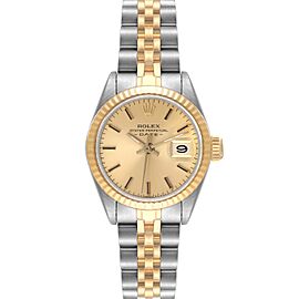 Rolex Datejust Steel Yellow Gold Champagne Dial Ladies Watch