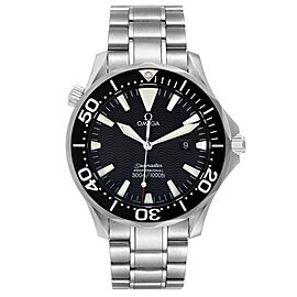 Omega Seamaster Black Dial Stainless Steel Mens Watch