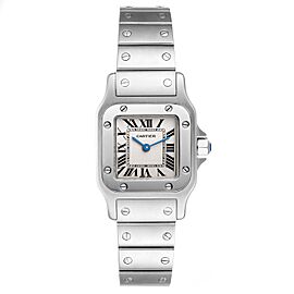 Cartier Santos Galbee Silver Dial Small Steel Ladies Watch