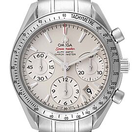 Omega Speedmaster Date Silver Dial Steel Mens Watch