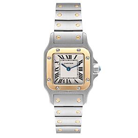 Cartier Santos Galbee Steel Yellow Gold Ladies Watch