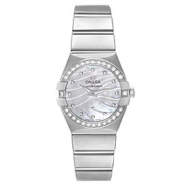 Omega Constellation Quartz MOP Diamond Watch