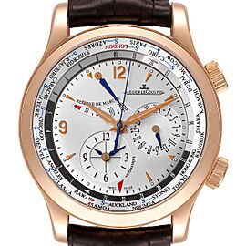 Jaeger Lecoultre Master World Geographic Rose Gold Watch