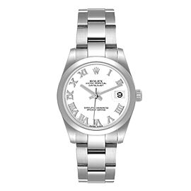 Rolex Midsize Datejust White Dial Steel Ladies Watch