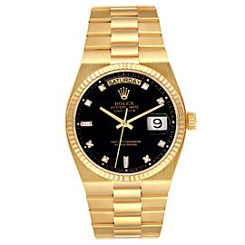 Rolex Oysterquartz President Day-Date Yellow Gold Diamond Watch