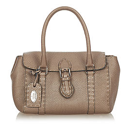 Mini Selleria Linda Leather Handbag
