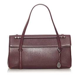 Cartier Cabochon Leather Handbag