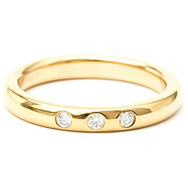 TIFFANY & Co 18K Pink Gold Band Diamond Ring LXGoodsLE-49