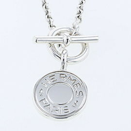 HERMES 925 Silver Serie Necklace LXGBKT-90