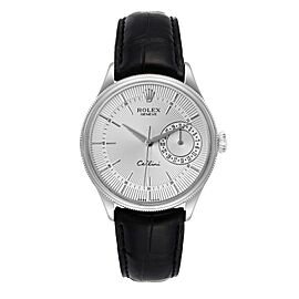 Rolex Cellini Date White Gold Silver Dial Automatic Mens Watch