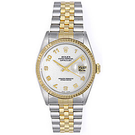Rolex Datejust 16233 Stainless Steel / 18K Yellow Gold 36mm Mens Watch