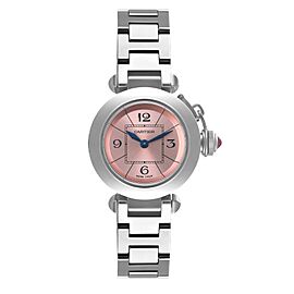 Cartier Miss Pasha Steel Pink Dial Ladies Watch