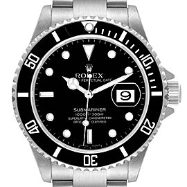 Rolex Submariner Date Black Dial Steel Mens Watch