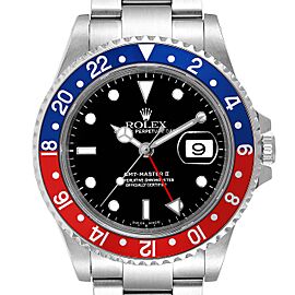 Rolex GMT Master II Pepsi Red and Blue Bezel Steel Mens Watch