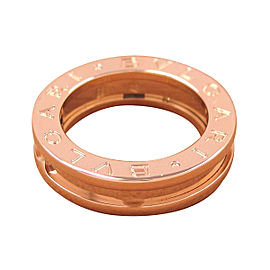 Bulgari B Zero One 18K Rose Gold Ring Size 3.75