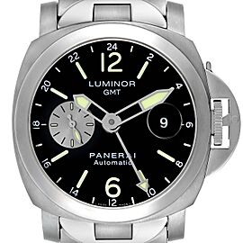 Panerai Luminor GMT Automatic Titanium Steel Mens Watch Card