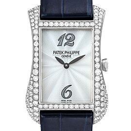 Patek Philippe Gondolo 18k White Gold MOP Diamond Ladies Watch
