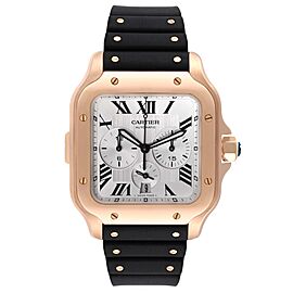 Cartier Santos XL Chronograph Rose Gold Mens Watch