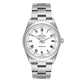 Rolex Air King 34mm White Dial Domed Bezel Mens Watch