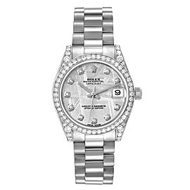 Rolex Datejust President White Gold Meteorite Diamond Dial Ladies Watch