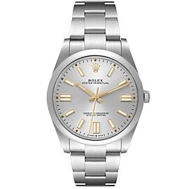 Rolex Oyster Perpetual 41 Silver Dial Steel Mens Watch