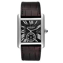 Cartier Tank MC Black Dial Automatic Mens Watch