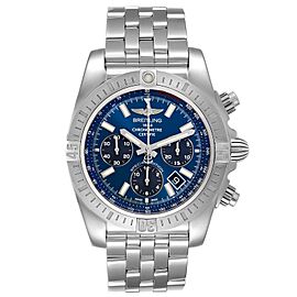 Breitling Chronomat 44 Airbourne Blue Dial Steel Mens Watch