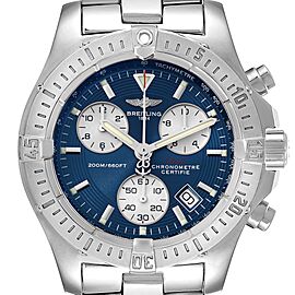 Breitling Colt Chronograph Blue Dial Steel Mens Watch