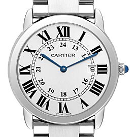 Cartier Ronde Solo Large 36mm Stainless Steel Mens Watch