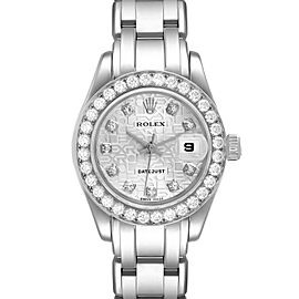 Rolex Pearlmaster 18K White Gold Anniversary Diamond Dial Ladies Watch