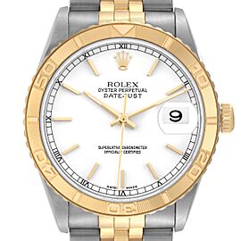 Rolex Datejust Turnograph Steel Yellow Gold Mens Watch