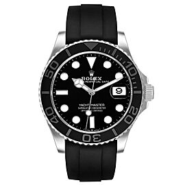 Rolex Yachtmaster White Gold Oysterflex Bracelet Mens Watch
