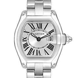 Cartier Roadster Small Silver Dial Steel Ladies Watch