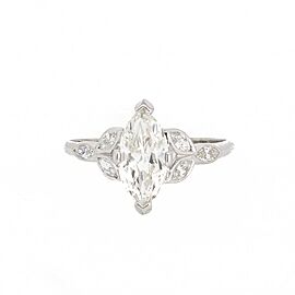 GIA Certified Marquise Cut Diamond Engagement Ring